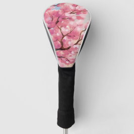 Cherry Blossom Trees Pink Floral Painting Golfheadcover