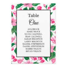 Cherry Blossom Trouwnamen Tafel Zittingkaart