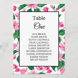 Cherry Blossom Trouwnamen Tafel Zittingkaart