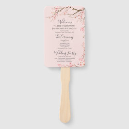 Cherry Blossom Trouwprogramma Handwaaier