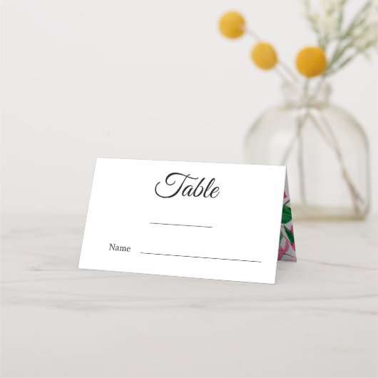 Cherry Blossom Trouwtafel Plaatskaartje (Voorkant)