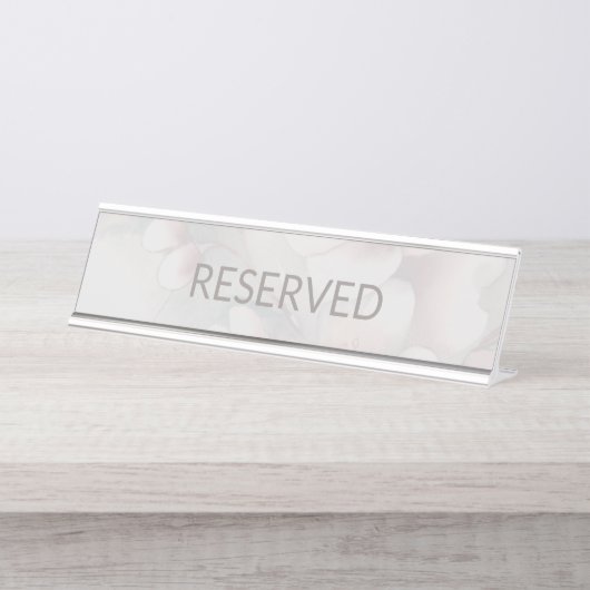 Cherry Blossom Trouwtafel Teken Bureau Naambordje (Voorkant)