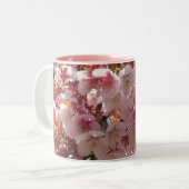 Cherry Blossom Tweekleurige Koffiemok (Voorkant links)