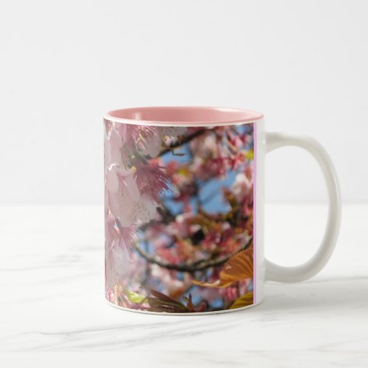Cherry Blossom Tweekleurige Koffiemok (Rechts)