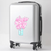 Cherry Blossom Twigs in Canning Jar Sticker (Koffer)