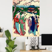 Cherry Blossom Ueno Japan 1781 Poster (Thuiskantoor)