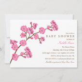 Cherry Blossom | Uitnodiging tot Baby shower (Voorkant)