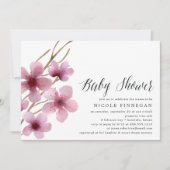 Cherry Blossom | uitnodiging tot baby shower (Voorkant)