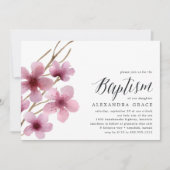 Cherry Blossom | uitnodiging tot doop (Voorkant)