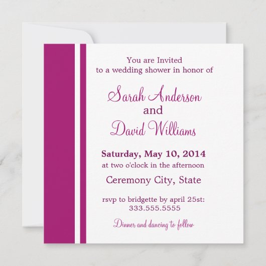 Cherry Blossom | Uitnodiging tot weddenschappen (Achterkant)