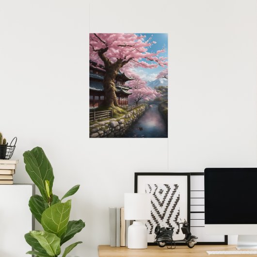 Cherry Blossom Unframed Poster (Thuiskantoor)