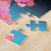 Cherry Blossom van de berg Fuji Legpuzzel (Zijkant)