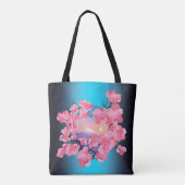 Cherry Blossom van de berg Fuji Tote Bag (Achterkant)
