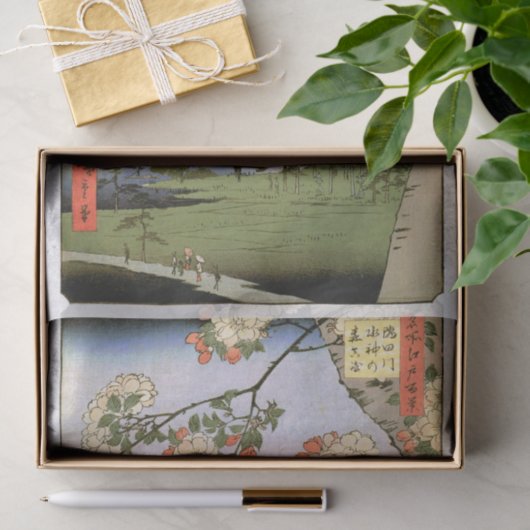 Cherry Blossom van Edo, Hiroshige Tissuepapier (Geschenk)