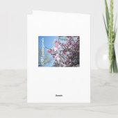 Cherry Blossom Verjaardag Kaart (Achterkant)