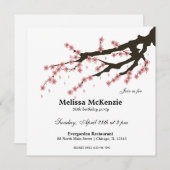 Cherry Blossom verjaarfeestje Kaart (Voorkant / Achterkant)