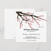 Cherry Blossom verjaarfeestje Kaart (Voorkant / Achterkant)