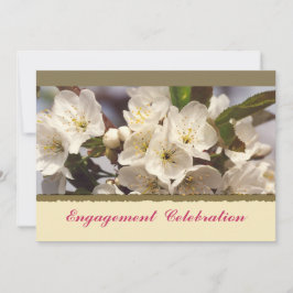 Cherry Blossom Verloving Invitation Kaart