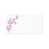 Cherry Blossom verzendadres label (Voorkant)