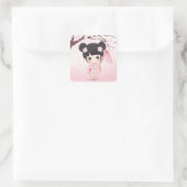 Cherry Blossom Vierkante Sticker (Tas)
