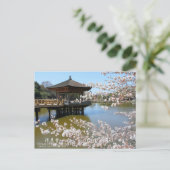 Cherry Blossom Viewing (Ukimi-do Pavilion) Briefkaart (Staand voorkant)