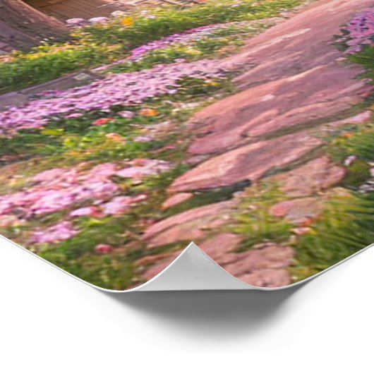 Cherry Blossom Village Poster (Hoek)