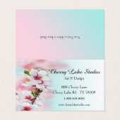 Cherry Blossom Visitekaartje (Buitenkant ongevouwen)
