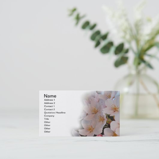 Cherry Blossom Visitekaartje (Staand voorkant)