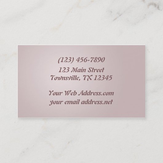 Cherry Blossom Visitekaartje (Achterkant)