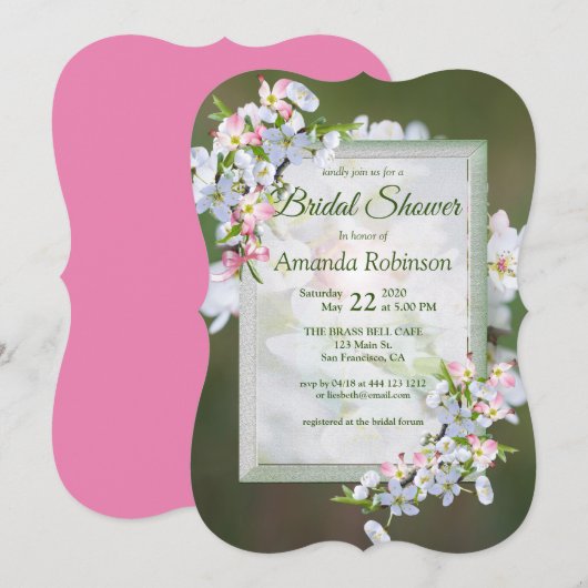 Cherry Blossom Vrijgezellenfeest Kaart (Voorkant / Achterkant)