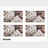 Cherry Blossom. Vrolijk Pasen. Rechthoekige Sticker (Vel)
