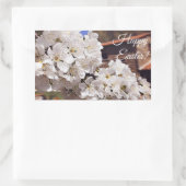 Cherry Blossom. Vrolijk Pasen. Rechthoekige Sticker (Tas)