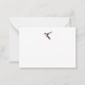 Cherry Blossom w / Hummingbird Note Kaart Notitiekaartje (Achterkant)