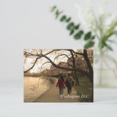 Cherry Blossom Walk Briefkaart (Staand voorkant)