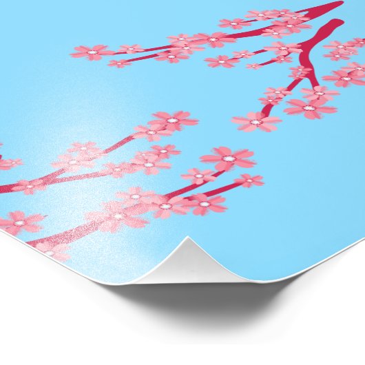 Cherry Blossom Wall Poster (Hoek)