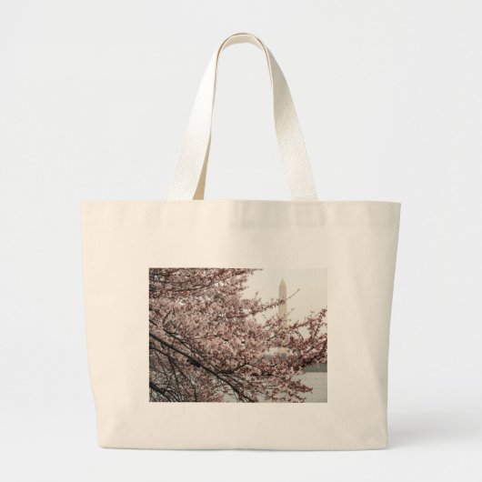 Cherry Blossom Washington DC Grote Tote Bag (Voorkant)