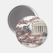 Cherry Blossom Washington DC Magneet (Voorkant / Achterkant)