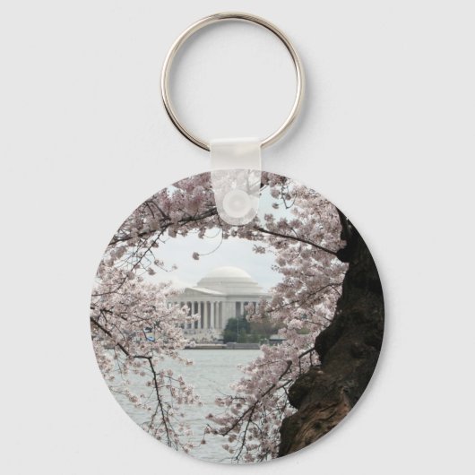 Cherry Blossom Washington DC Sleutelhanger (Voorkant)