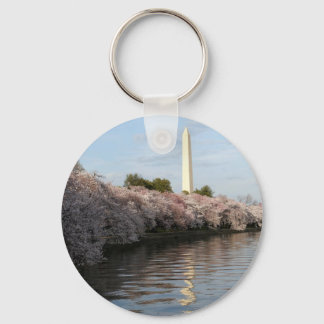 Cherry Blossom Washington monument Sleutelhanger