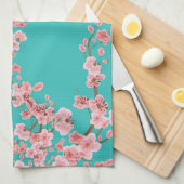 Cherry Blossom Watercolor Kitchen Towels Theedoek (Quarter Fold)