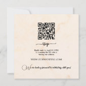 Cherry Blossom Waterfall Wedding Invitation Kaart (Achterkant)