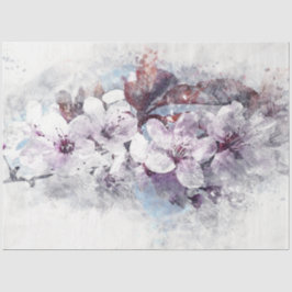 Cherry Blossom Waterverf Art Decoupage Tissuepapier