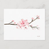 Cherry blossom waterverf briefkaart (Voorkant)