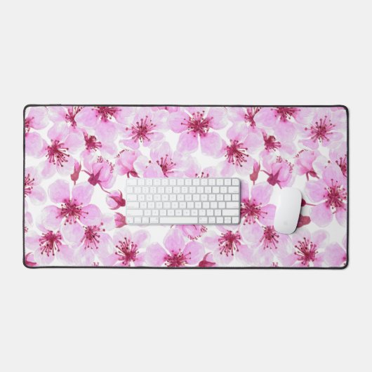 Cherry blossom waterverf bureaumat (Keyboard & Muis)