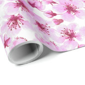 Cherry blossom waterverf cadeaupapier (Rol Hoek)