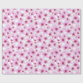Cherry blossom waterverf cadeaupapier (Vlak)