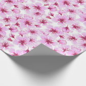 Cherry blossom waterverf cadeaupapier (Hoek)
