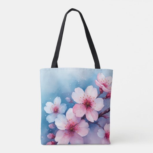 Cherry Blossom Waterverf Dream Tas (Achterkant)