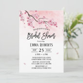 Cherry Blossom Waterverf Floral Vrijgezellenfeest Kaart (Staand voorkant)