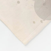 Cherry Blossom Waterverf Flowers Pink Red Floral Fleece Deken (Hoek)